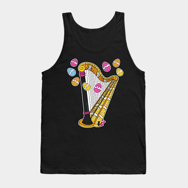 Easter Harp Harpist Tank Top by doodlerob